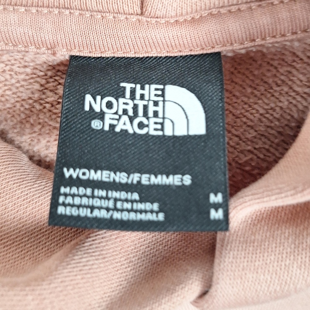 The North Face Floral Embroidered Pullover Hoodie Pink Mauve Medium - Picture 4 of 9